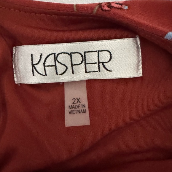 KASPER Sleeveless Sheath Floral Relax Fit Dress Women's Size‎ 2X - Picture 7 of 9